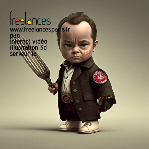 Pao mise en page internet vidéo illustration 3d serveur image IA générative AI freelance paris studio de création magazines 95GXF2C1